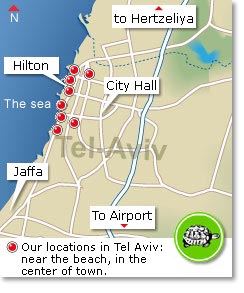 Vacation Rental Tel Aviv - Locations